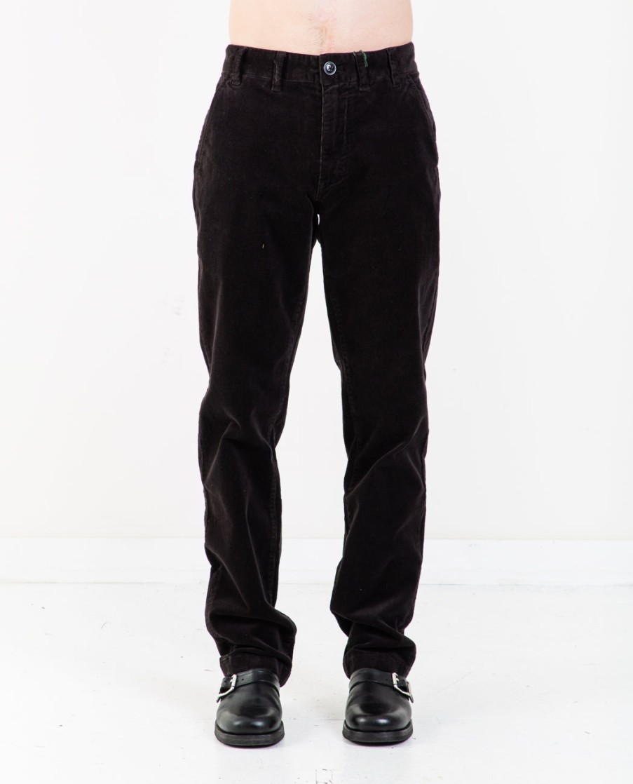 Men BARBOUR | Neuston Stretch Corduroy Trousers Black