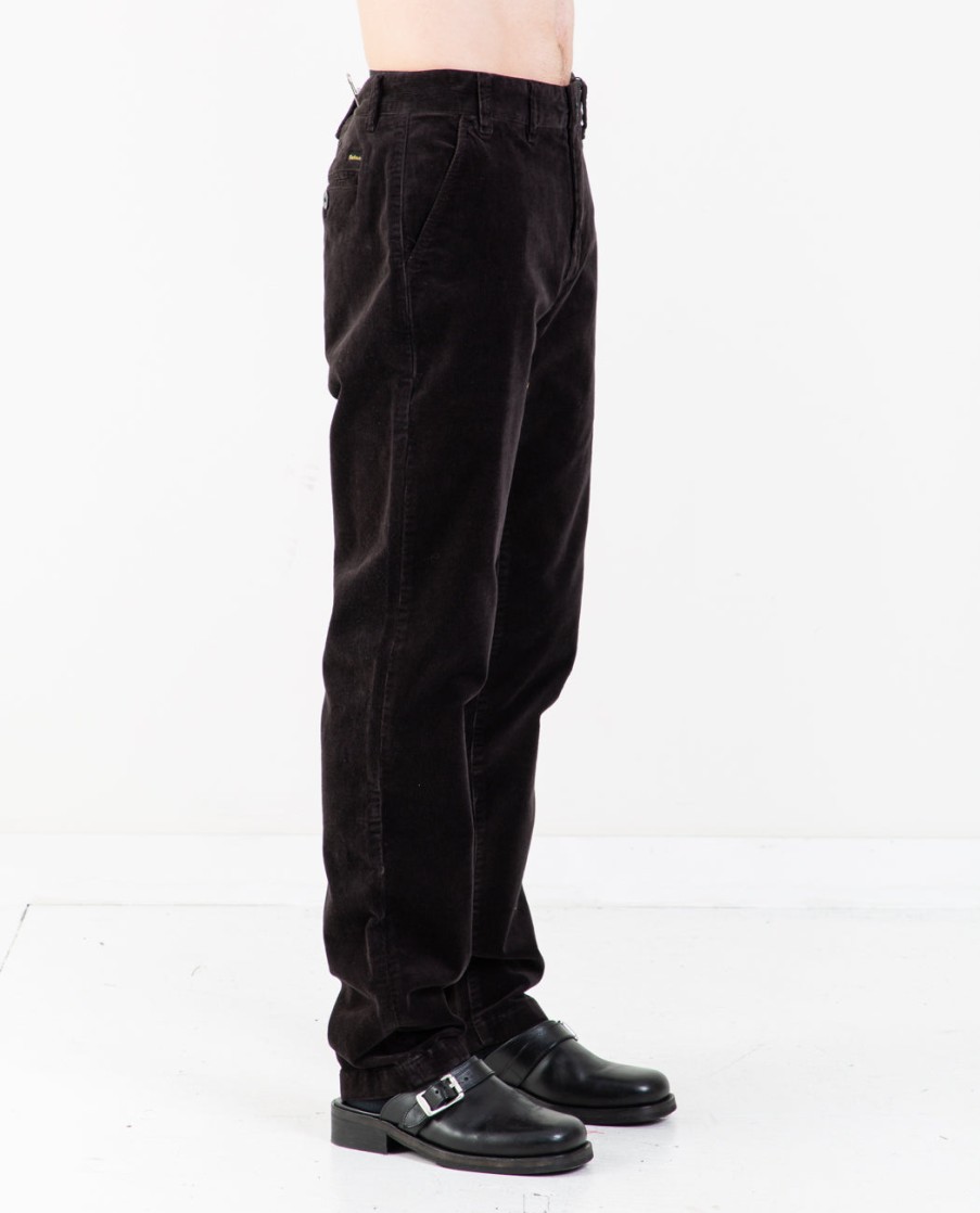 Men BARBOUR | Neuston Stretch Corduroy Trousers Black