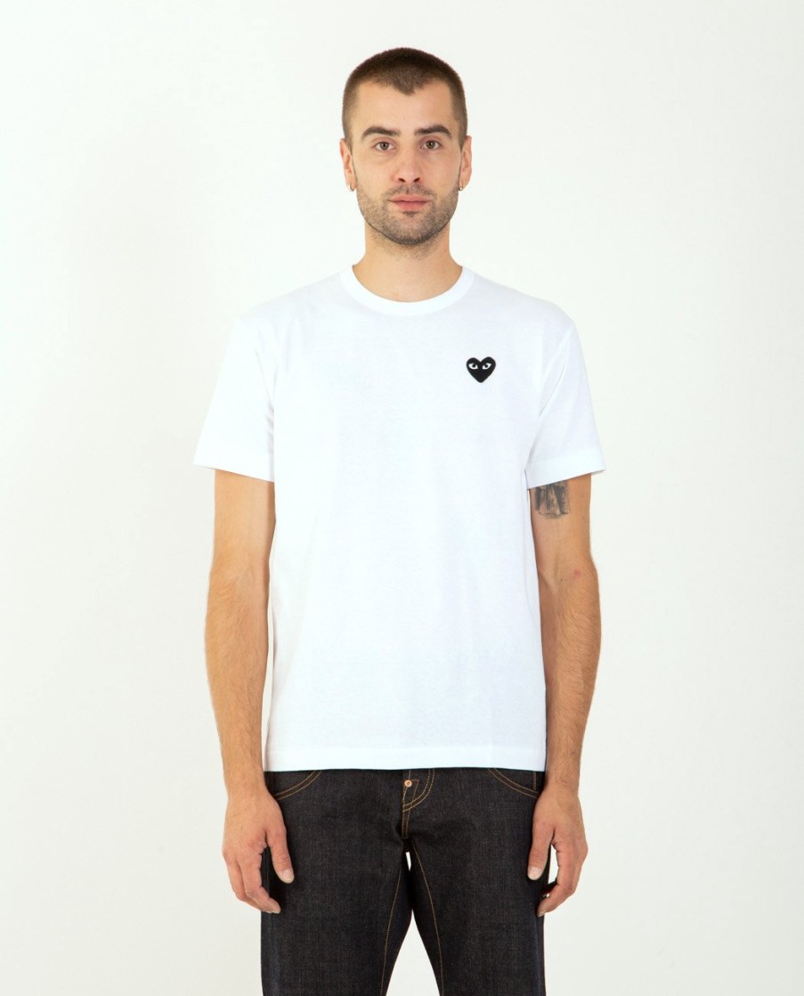 Men COMME DES GARÇONS PLAY | Black Heart Play Tee