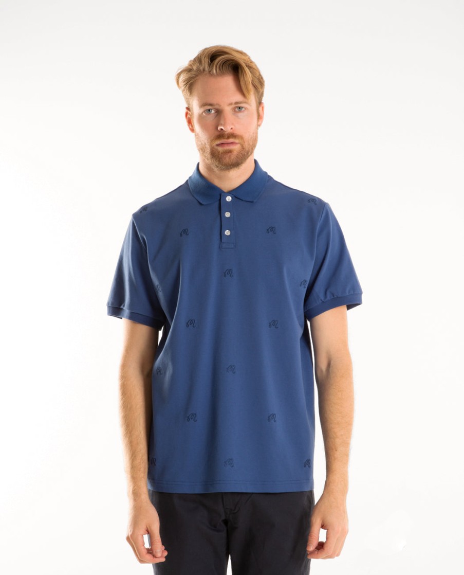 Men MALBON GOLF | Scripts Pique Polo