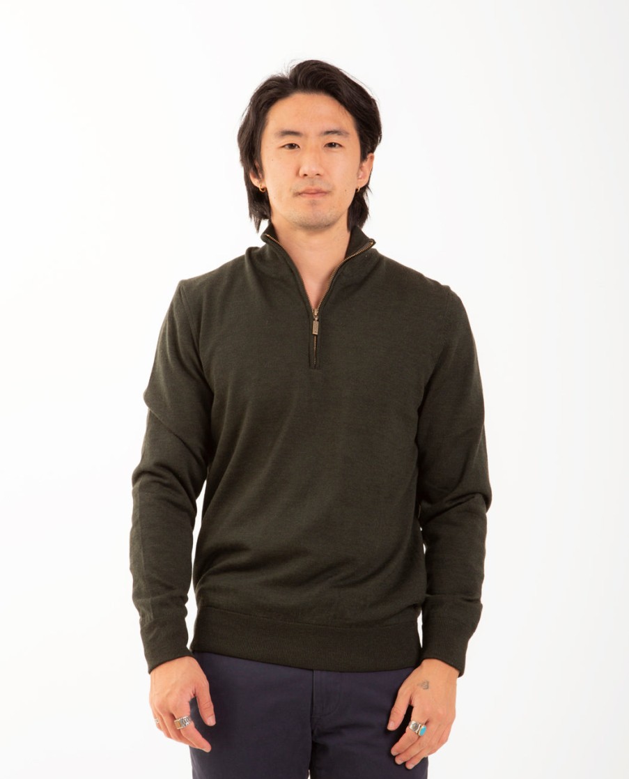 Men BARBOUR | Gamlin Half Zip Sweater