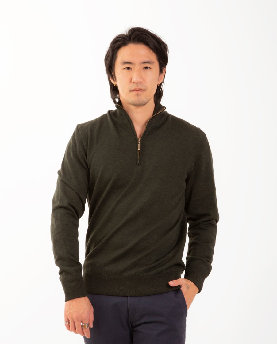 Men BARBOUR | Gamlin Half Zip Sweater