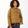 Men ALEX MILL | Quilted Cropped Jacket Olive Green