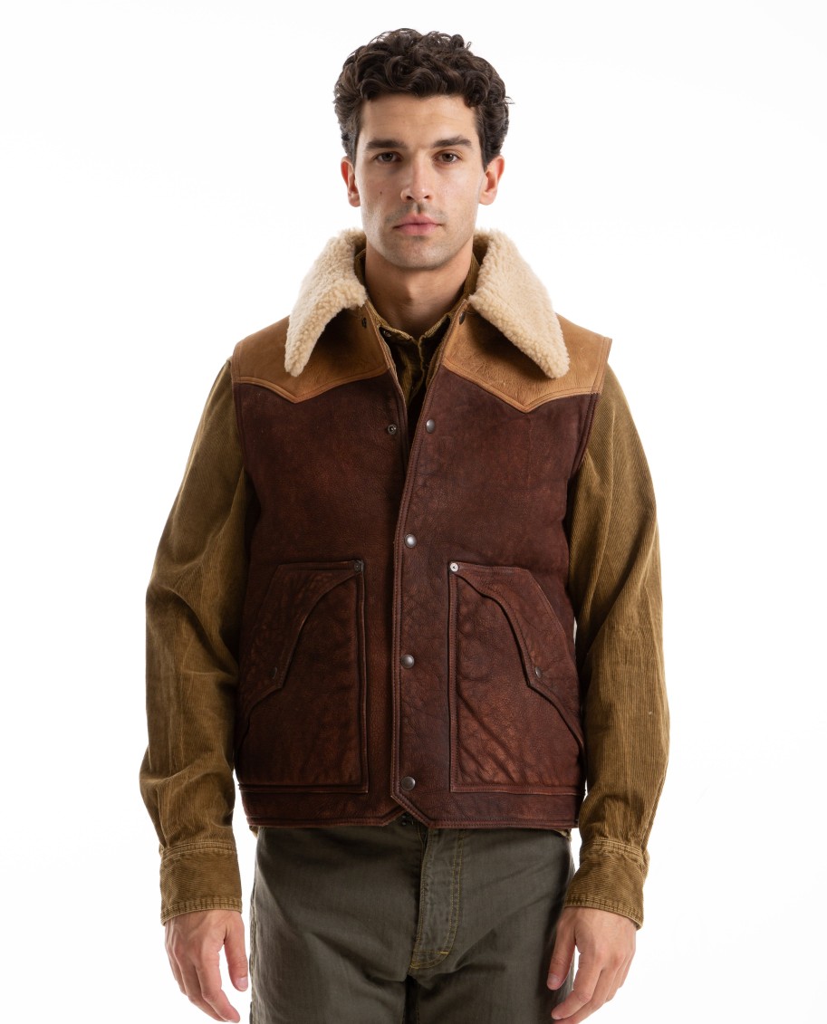 Men RRL | Dalton Shearling Vest