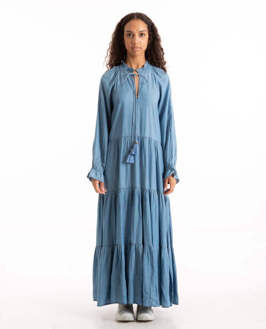 Men ROMA | Sienna Maxi Dress Denim