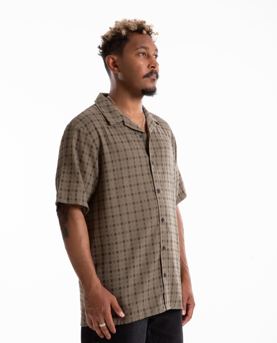 Men THRILLS | Infinity Check Bowling Shirt