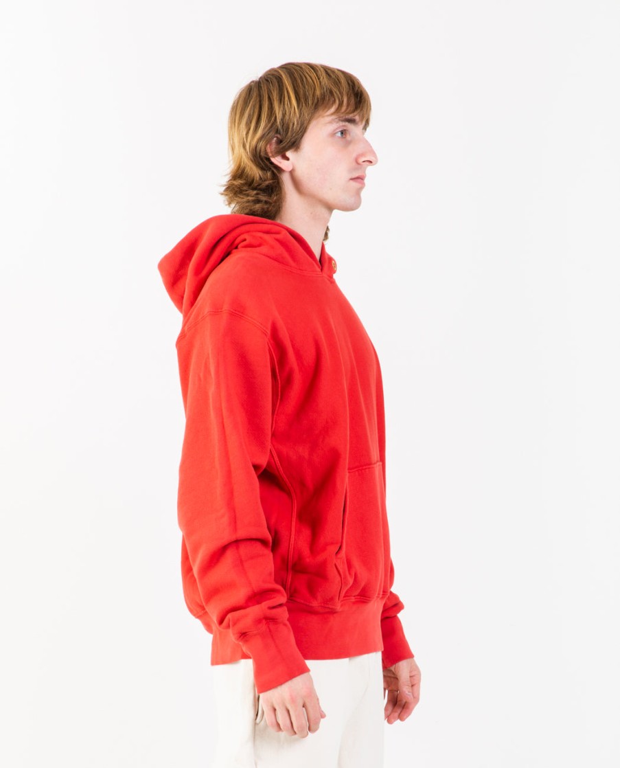 Men LES TIEN | Cropped Hoodie Brick