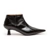 Men GANNI | Soft Pointy Crop Boot Naplack