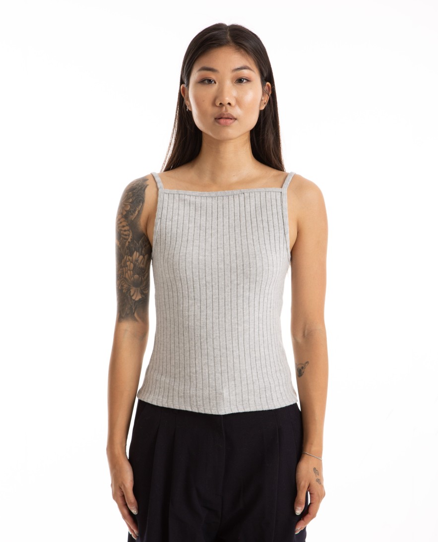 Men DONNI. | Sweater Rib Tank Grey