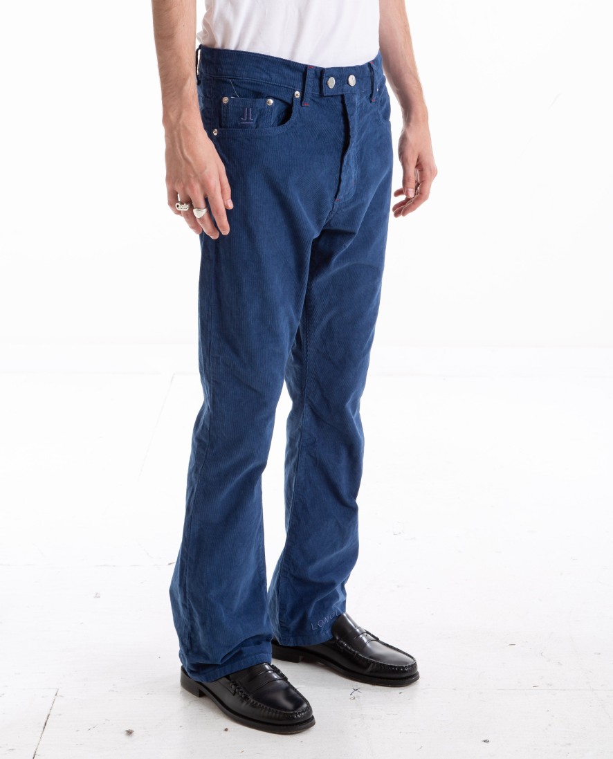 Men LONGLIVE | Sig Flare Cords Vintage Blue