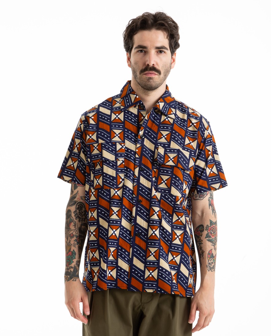 Men MONITALY | 50'S Milano Shirt Lenon Print