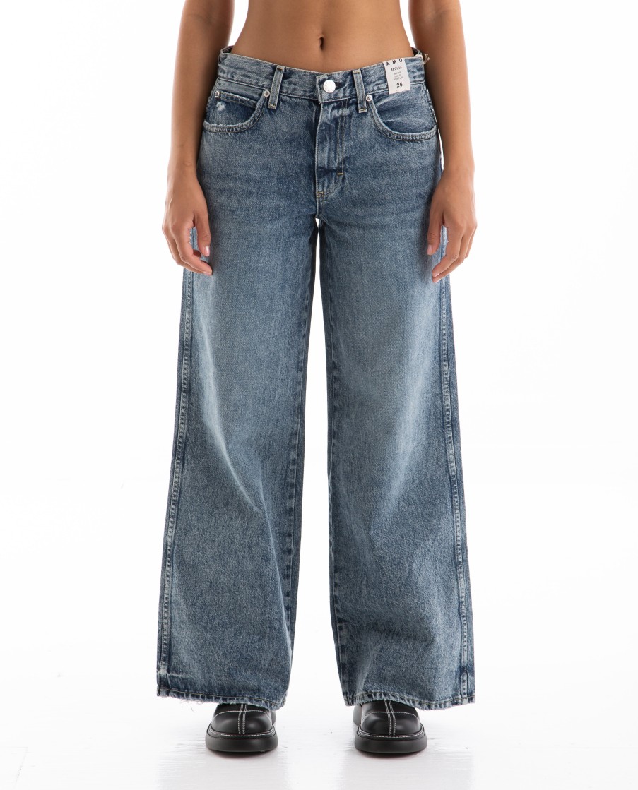 Women AMO | Regina Wide Leg Jean