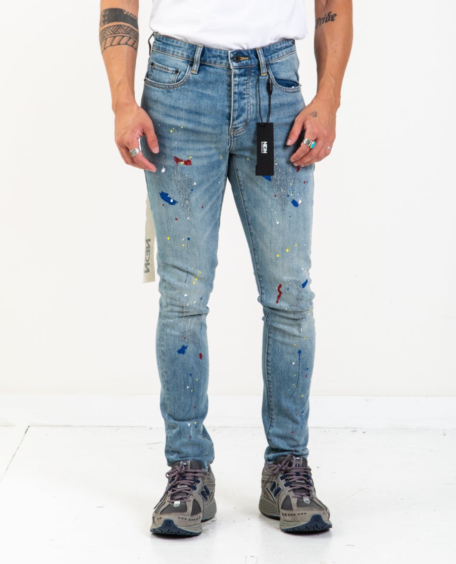 Men NEON DENIM BRAND | Sid Faded Jeans