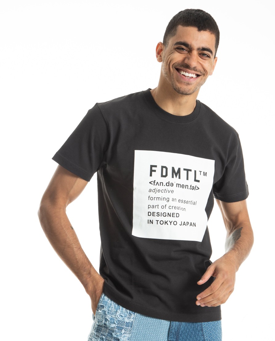 Men FDMTL | Square Logo Tee Black