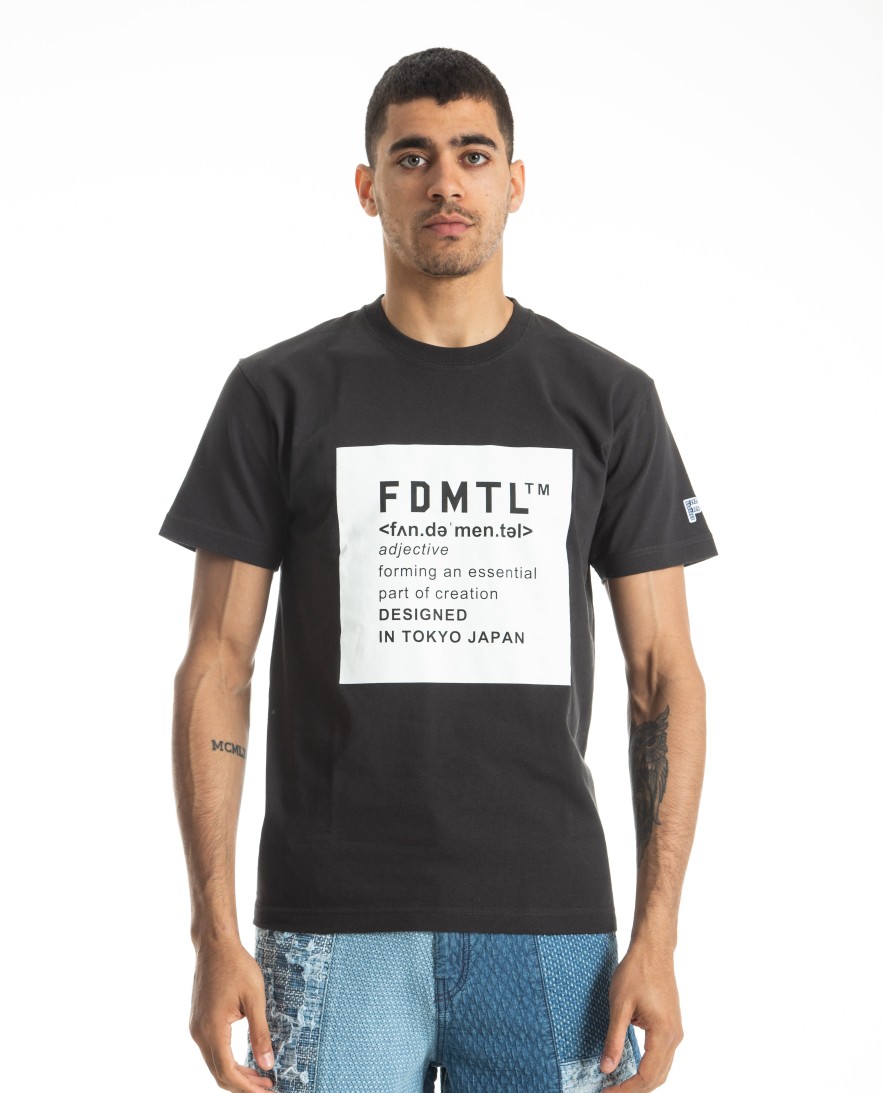 Men FDMTL | Square Logo Tee Black