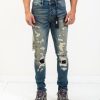 Men NEON DENIM BRAND | Sid Destroyed Denim Jeans Dark Wash