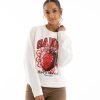 Women GANNI | Isoli Raglan Strawberry Sweatshirt