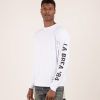 Men NEON DENIM BRAND | La Brea Ave L/S Tee White