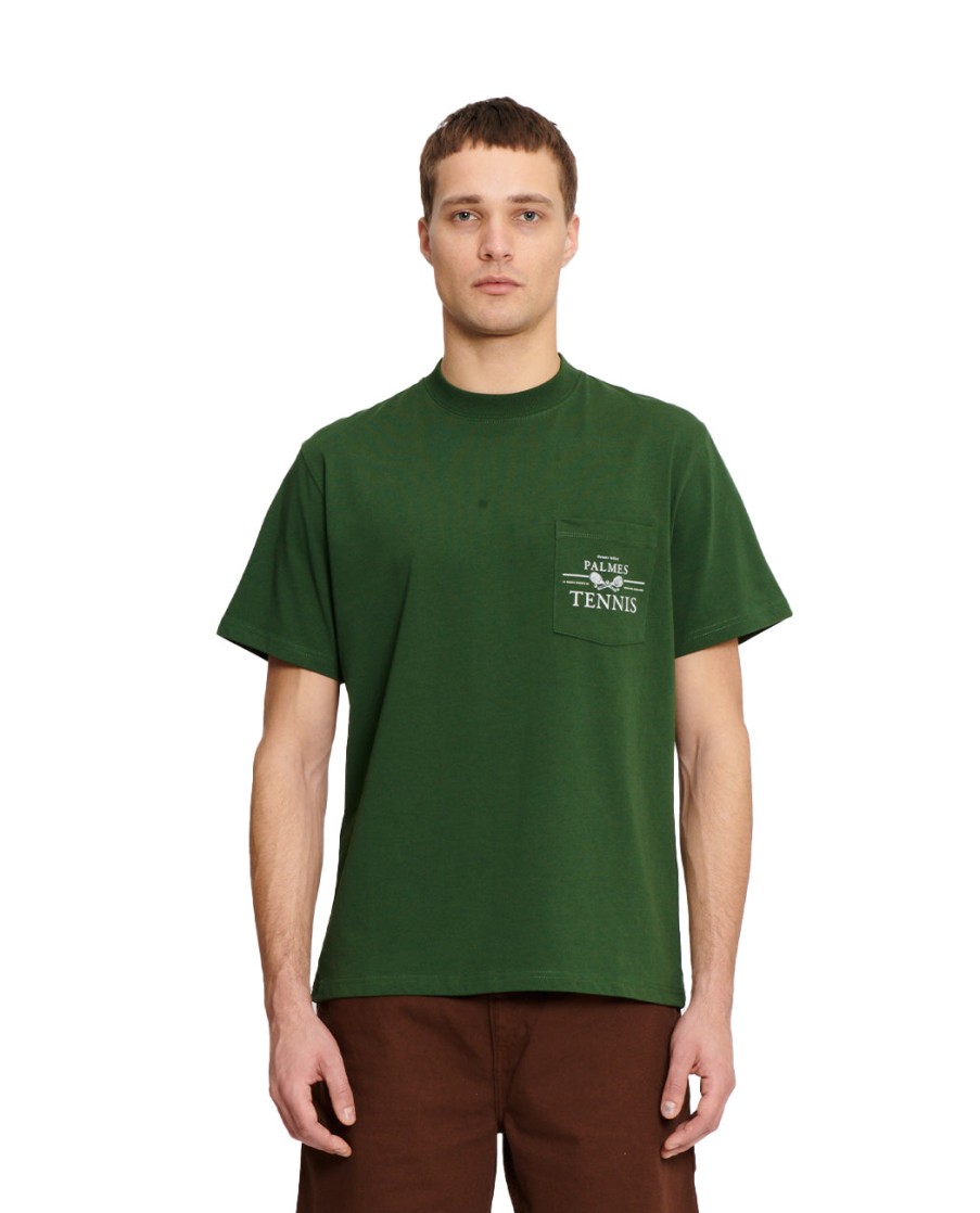 Men PALMES | Vichi Pocket T-Shirt Green