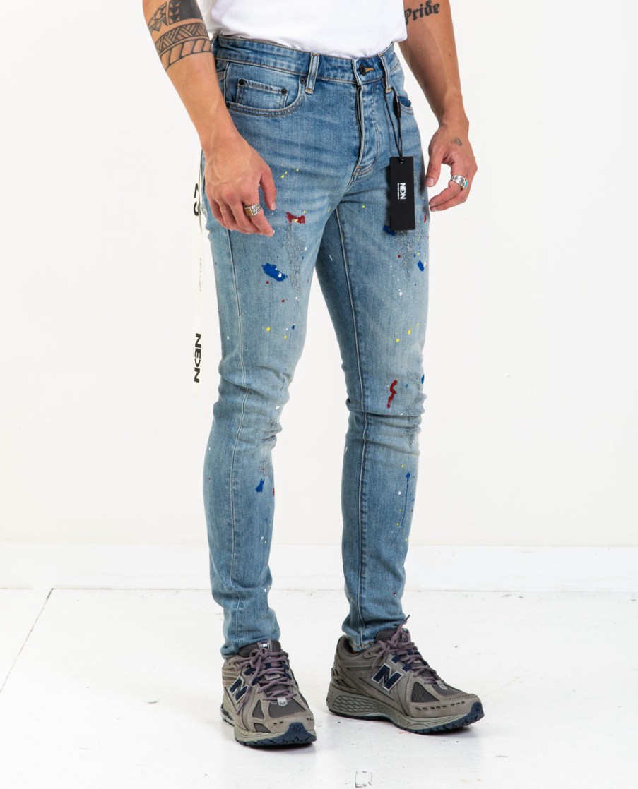 Men NEON DENIM BRAND | Sid Faded Jeans