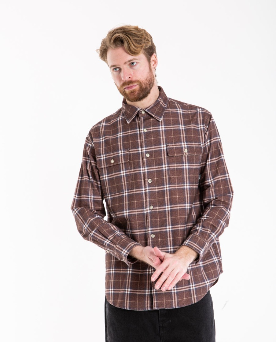 Men THRILLS | Genuine Oversized Flannel Rum Raisin