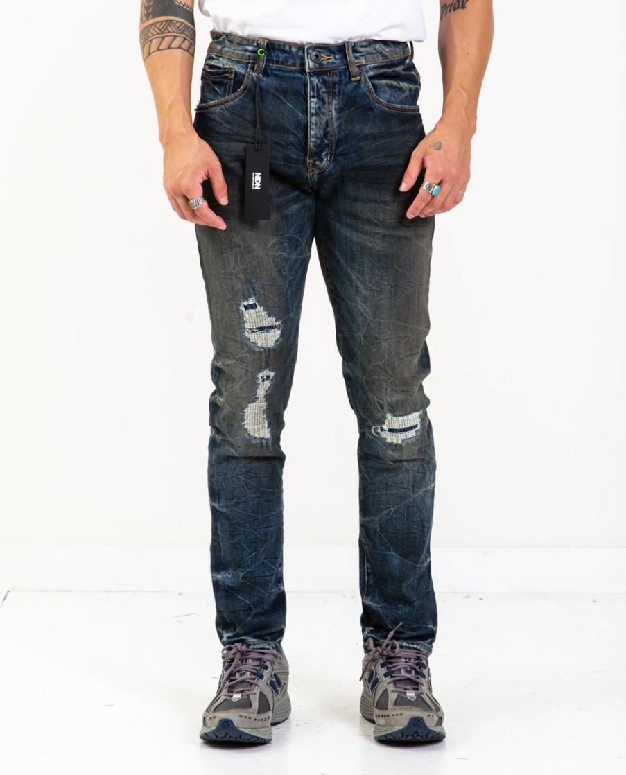 Men NEON DENIM BRAND | Thunders Dirty Overdye Jeans