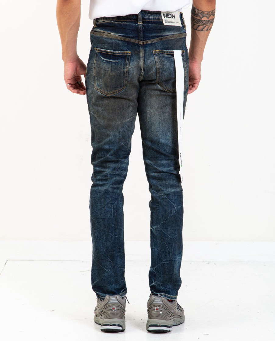 Men NEON DENIM BRAND | Thunders Dirty Overdye Jeans