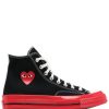 Men COMME DES GARÇONS PLAY | Converse Red Sole High Top Black