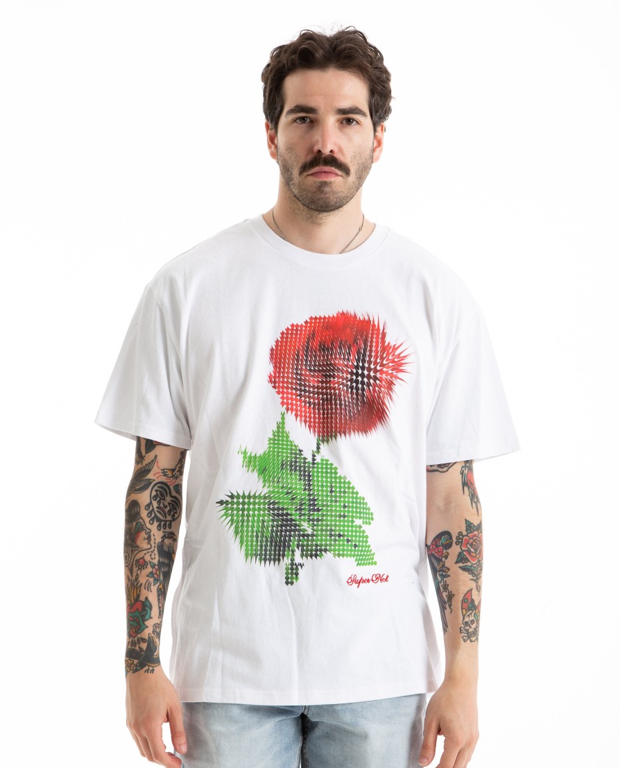 Men KSUBI | Pixel Biggie Short Sleeve Tee Tru White