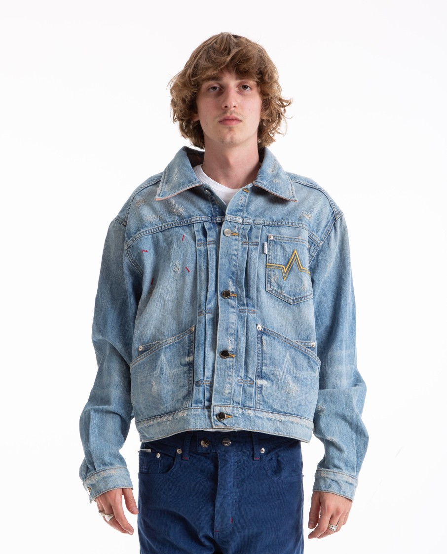 Men LONGLIVE | Denim Trucker Jacket