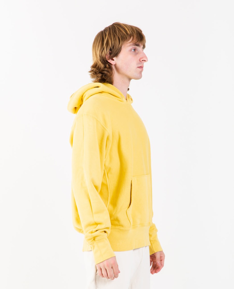 Men LES TIEN | Cropped Hoodie Vintage Yellow