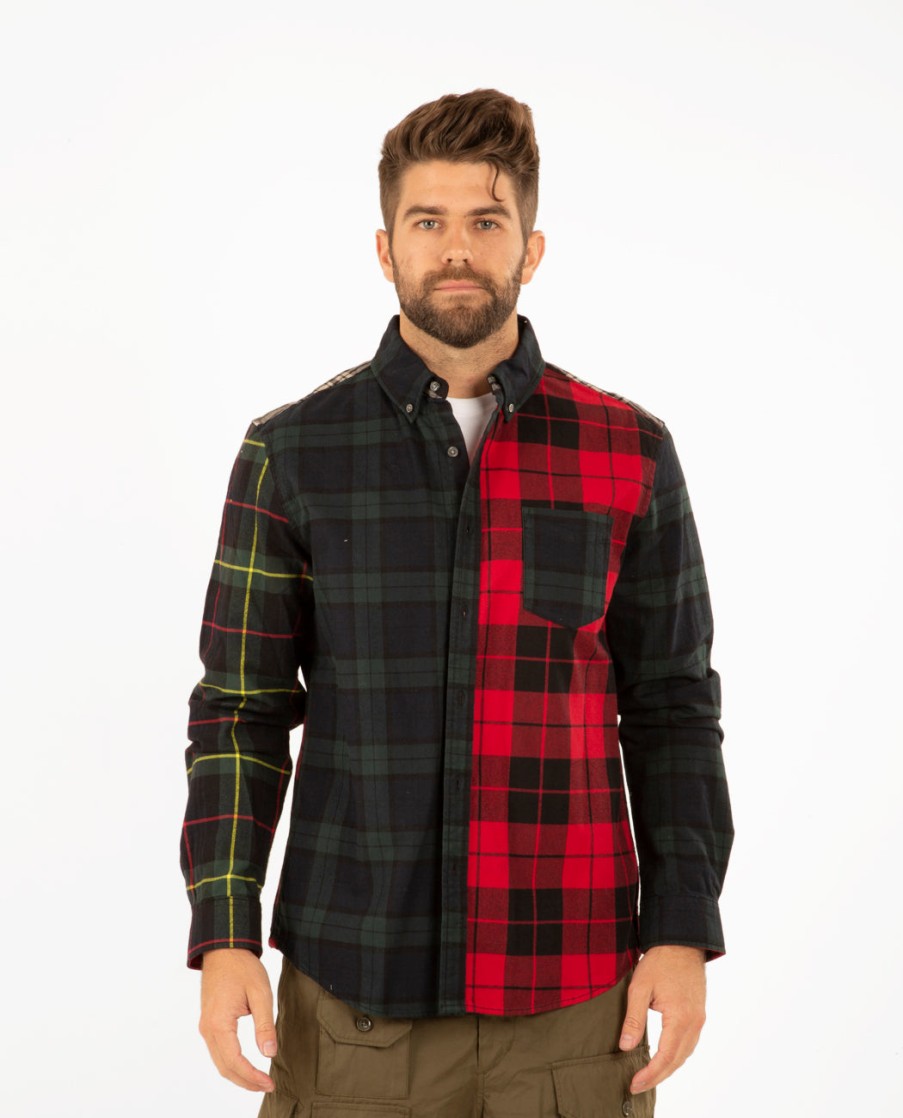 Men ALEX MILL | Mill Shirt Mixed Tartan