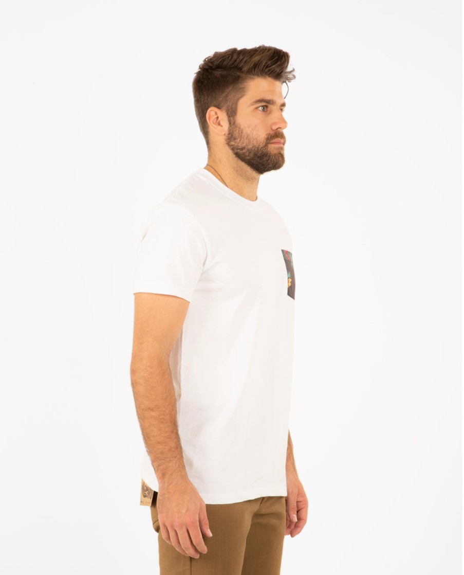 Men NAKED & FAMOUS | Pocket Tee Botanical Print