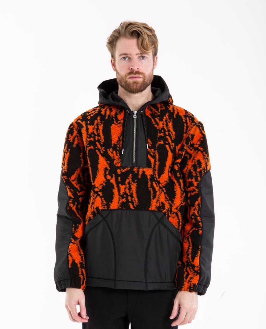 Men WOOD WOOD | Palmer Swirl Print Fleece Hood