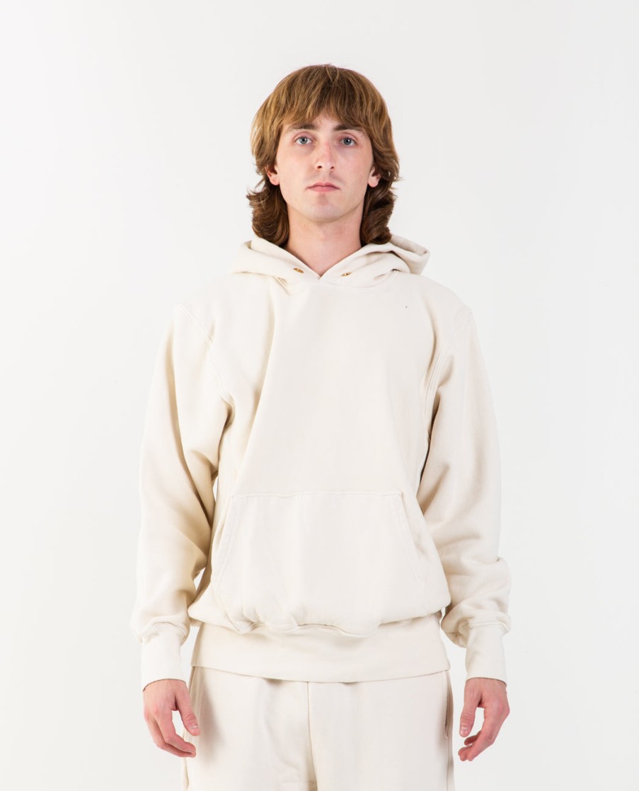 Men LES TIEN | Cropped Hoodie Ivory