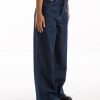 Men GANNI | Heavy Denim Wide Drawstring Jeans