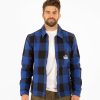 Men WOOLRICH | Timber Cotton Overshirt Royal Buffalo