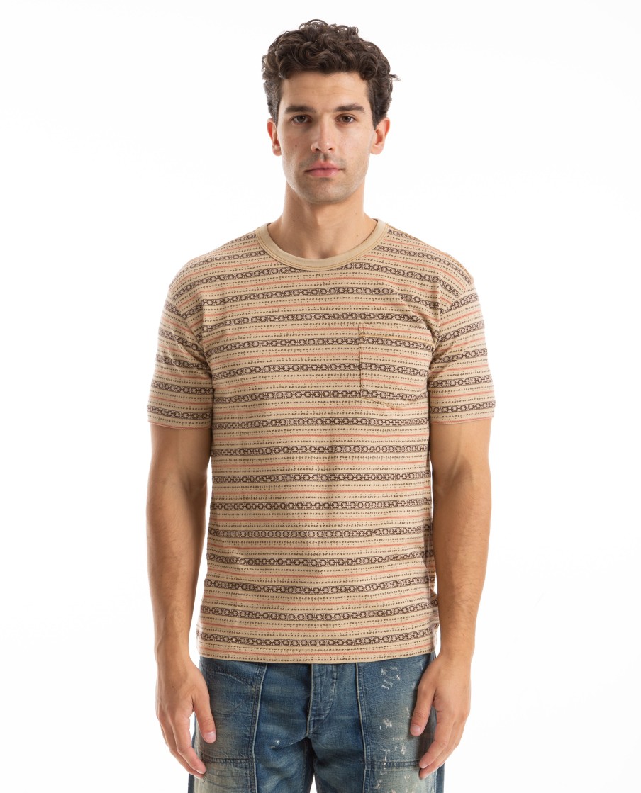 Men RRL | Jacquard Knit Pocket Tee