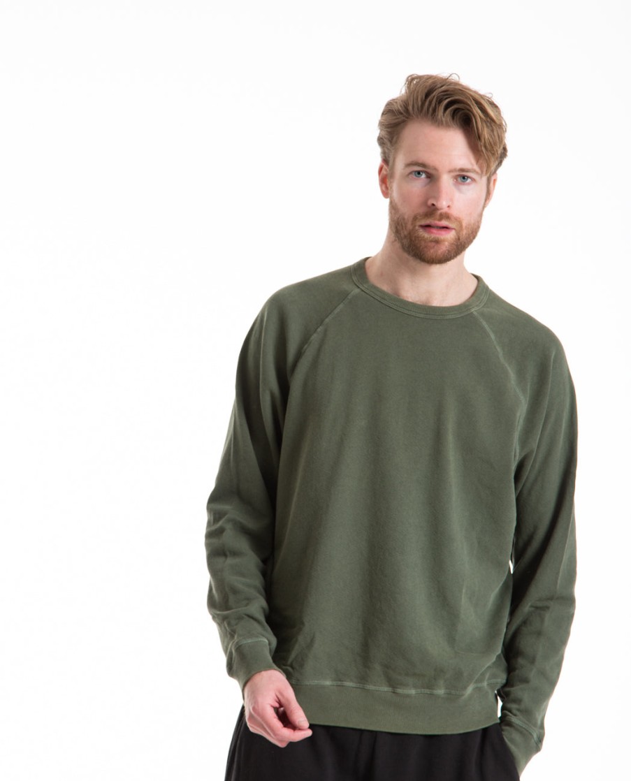 Men THE GREAT | The Men'S College Sweatshirt Army