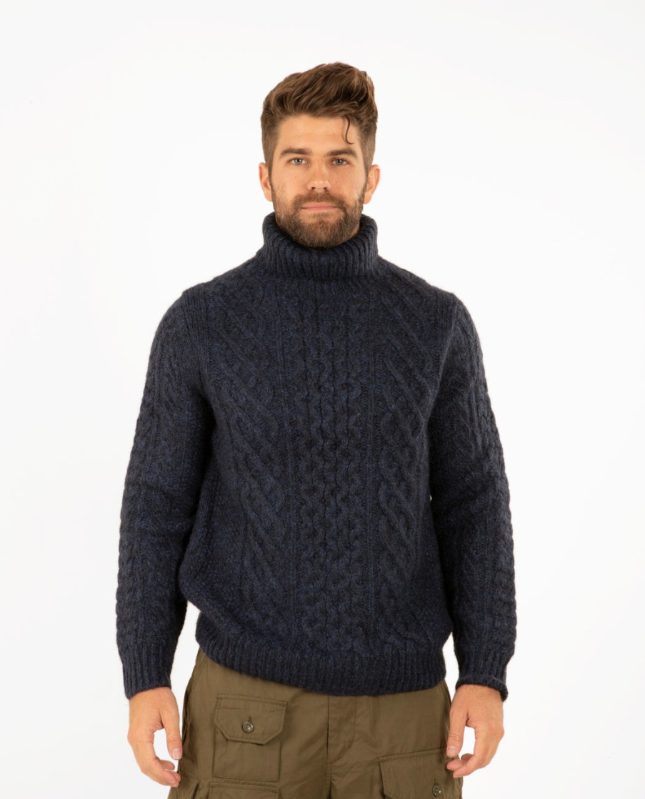 Men ALEX MILL | Fisherman Cable Turtleneck