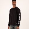 Men NEON DENIM BRAND | La Brea Ave L/S Tee Black