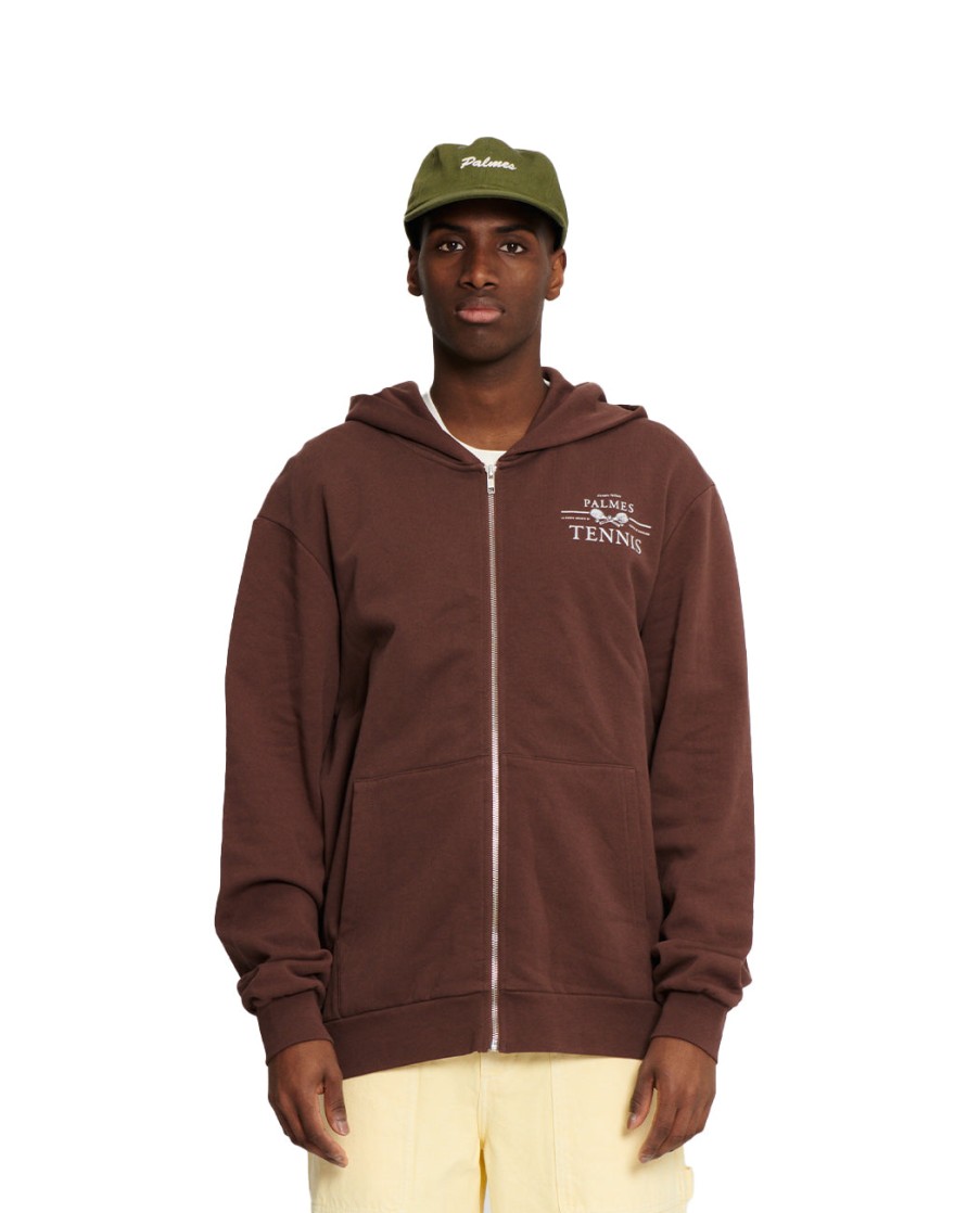 Men PALMES | Vichi Zip Hooded Sweatshirt