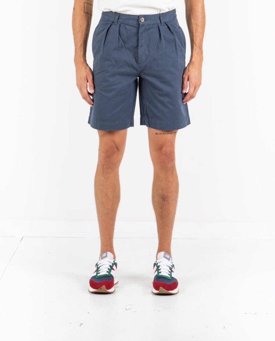 Men KNICKERBOCKER | Pleated Short Navy