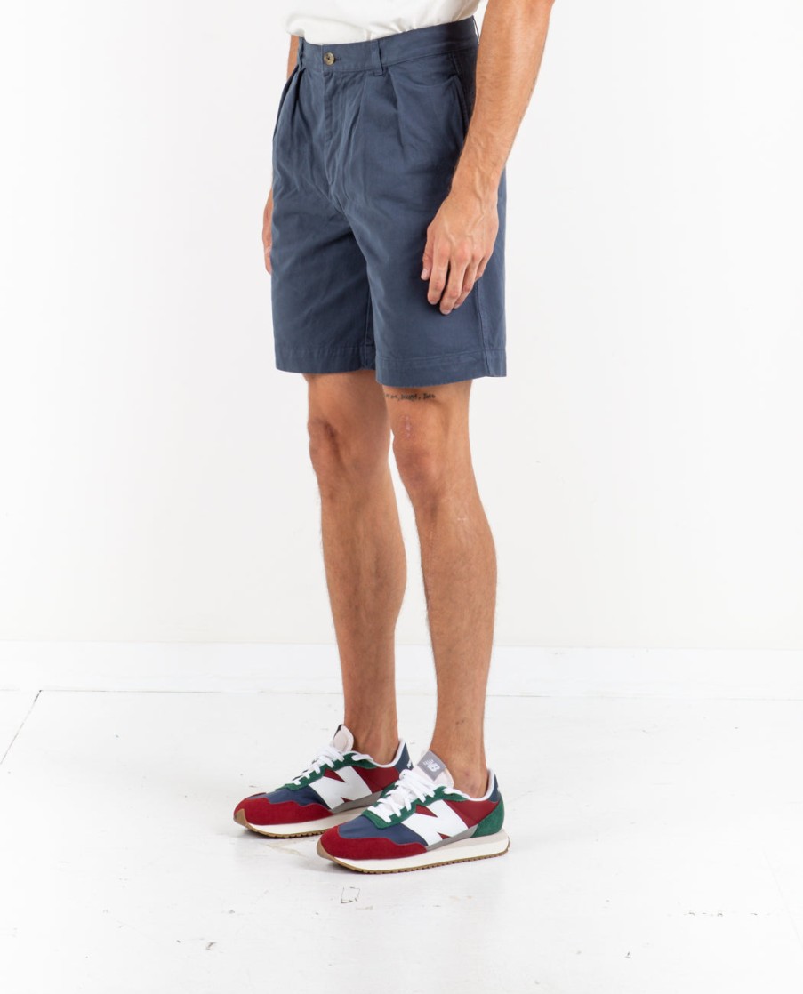 Men KNICKERBOCKER | Pleated Short Navy