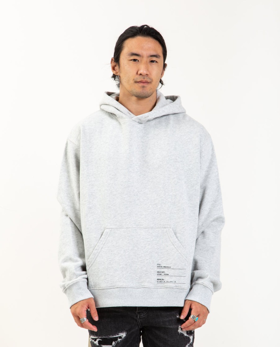 Men NEON DENIM BRAND | Standard Hoodie Sweatshirt Grey