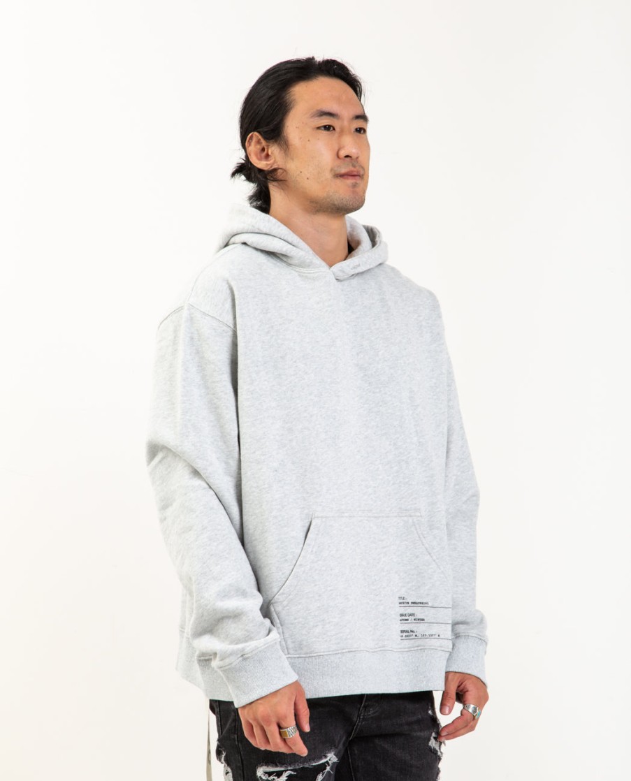 Men NEON DENIM BRAND | Standard Hoodie Sweatshirt Grey