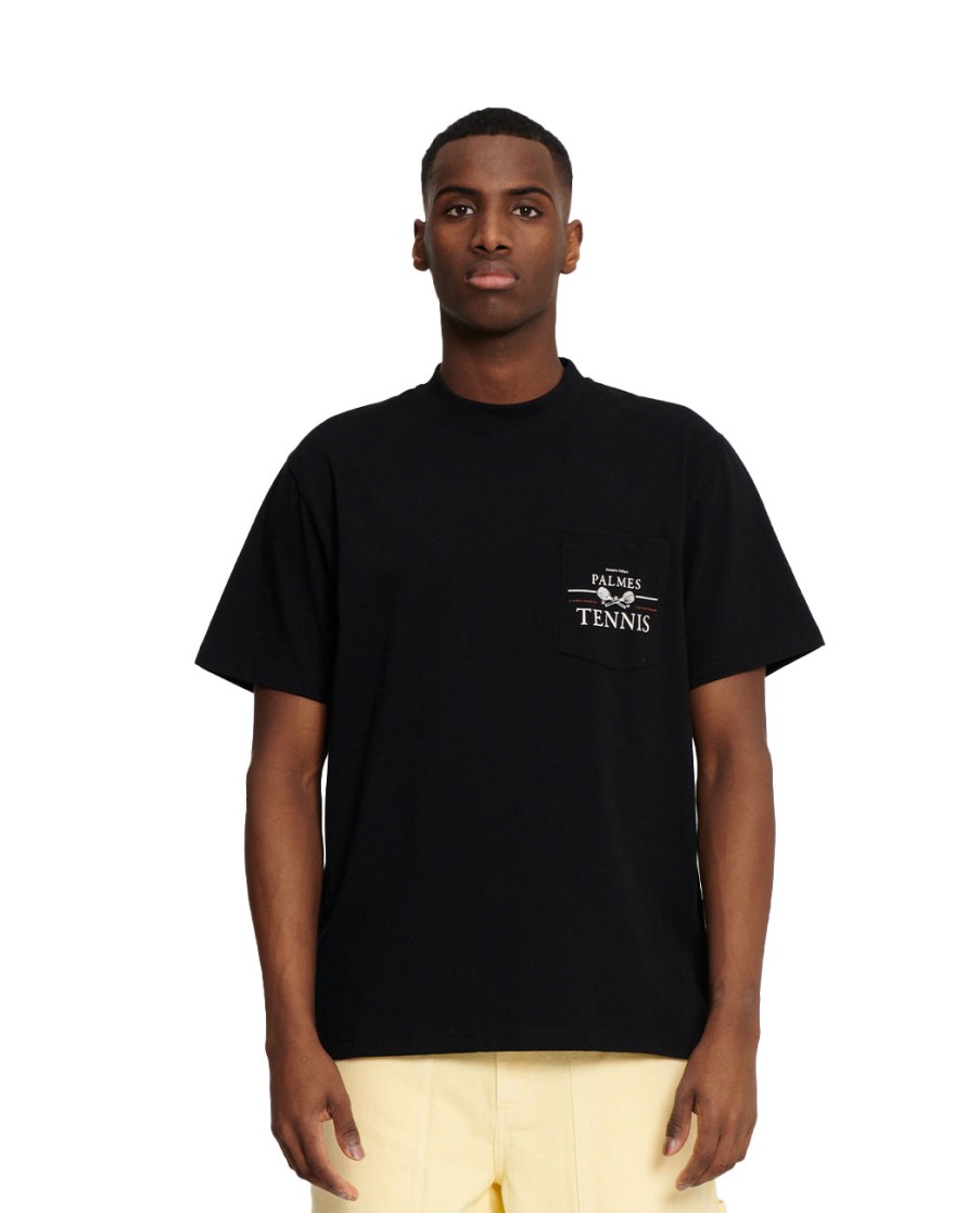 Men PALMES | Vichi Pocket T-Shirt Black