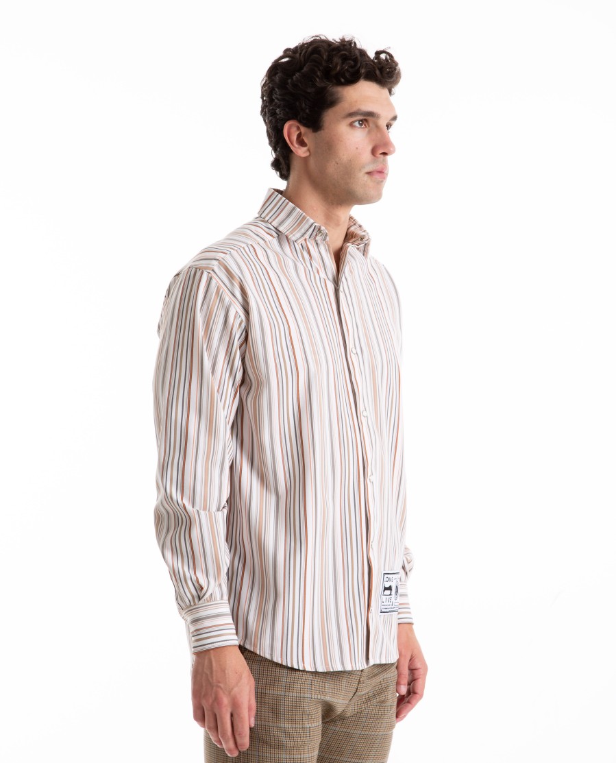 Men LONGLIVE | Stripes Shirt