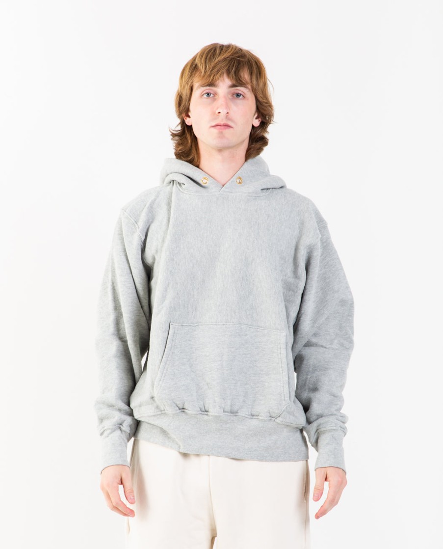 Men LES TIEN | Cropped Hoodie Heather Grey